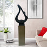 Finesse Decor Sculpture Base - Metallic Gray