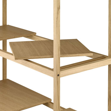 Sukoya Oak Shelving Unit 5 Shelf Blomus 67317
