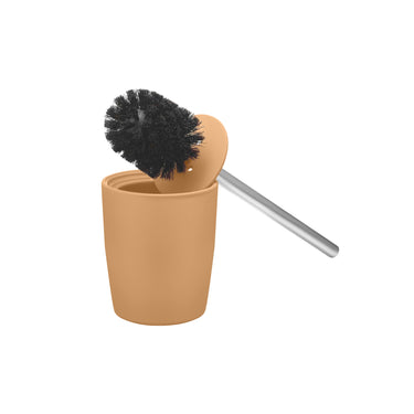Tan toilet brush, detail view 2 | AVA by Nadine Kümmel for blomus
