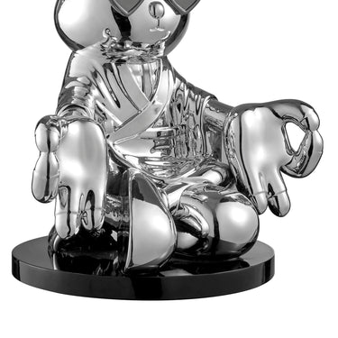 Finesse Decor Sitting Rabbit with Blue Tie and Glasses