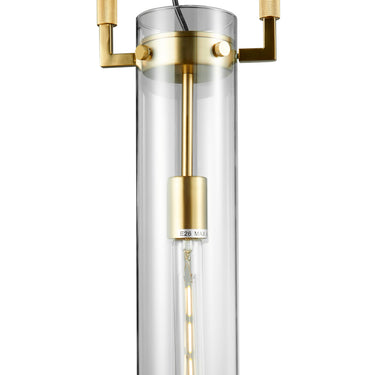 Finesse Decor Zeus 1 LED Light Pendant Crystal & Gold