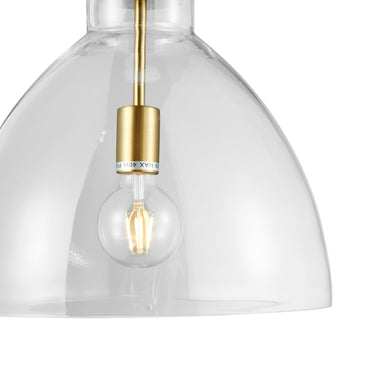 Finesse Decor Cronus Crystal LED 1 Light Pendant Gold