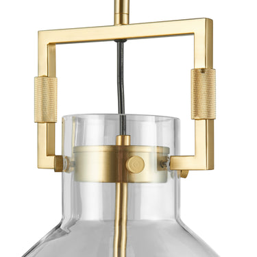 Finesse Decor Cronus Crystal LED 1 Light Pendant Gold
