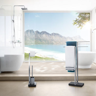 Toilet Butler Short Brush Holder 1 Roll Polished Blomus 68688