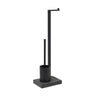 Toilet Butler Short Brush Holder 1 Roll Black Blomus 69151
