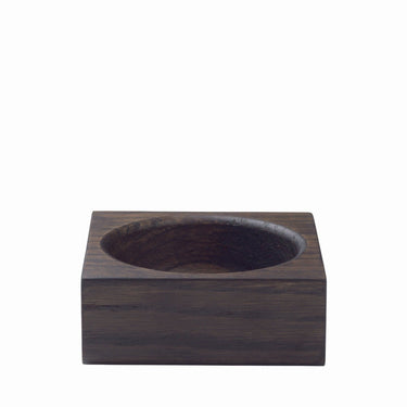Square Smoked Oak storage tray, product photo | MODO by Nina Thöming for blomus