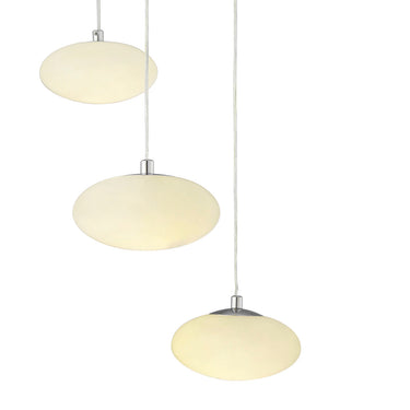 Finesse Decor Spanish Alabaster Round Chandelier Chrome