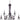 Maxim Lighting Loft 9-Light Chandelier Oil Rubbed Bronze