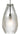 Briolette FreeJack Faceted Glass Pendant - angle view