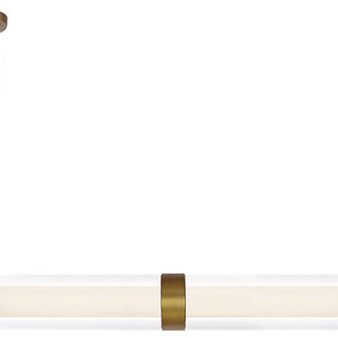 Wit 6 Glass Cylinder Linear Suspension by Sean Lavin for Visual Comfort - front
