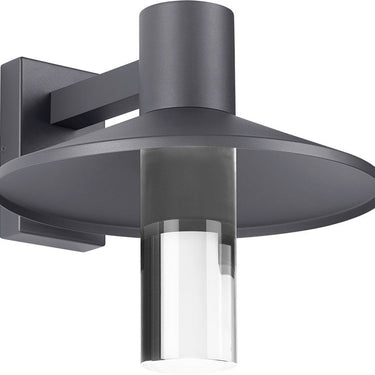 Ash 16 Charcoal Barn-Style Outdoor Sconce by Sean Lavin for Visual Comfort - front