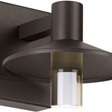 Ash 8 Bronze Barn-Style Outdoor Sconce by Sean Lavin for Visual Comfort - front
