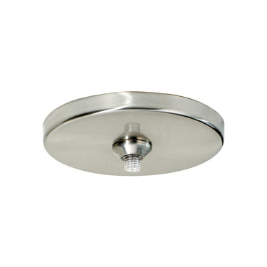 Satin Nickel FreeJack 4" Round Flush Canopy LED by Visual Comfort, a closer look