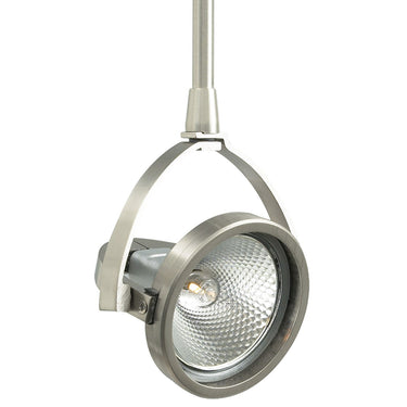 Satin Nickel John by Visual Comfort, shown against white
