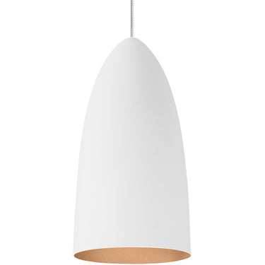 Rubberized White/Copper Signal Mini by Visual Comfort, clean studio shot 7