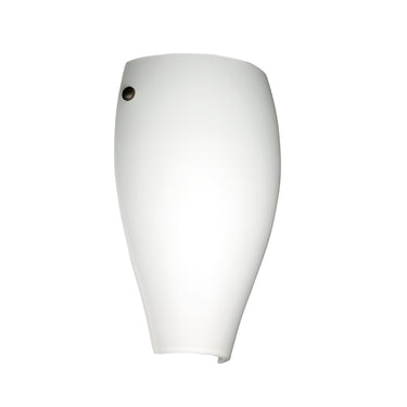 Chelsea in Opal Matte glass with black accents | Besa Lighting