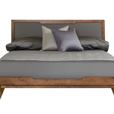 California King Nova Domus Soria Grey & Walnut Bed