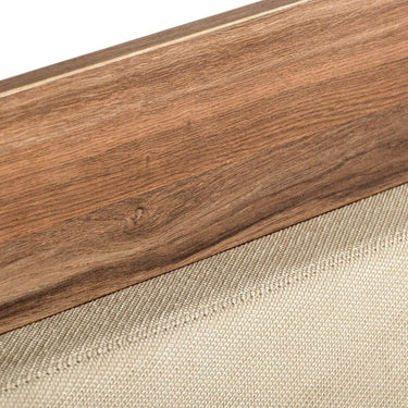 Nova Domus Matteo Italian Walnut & Fabric Bed