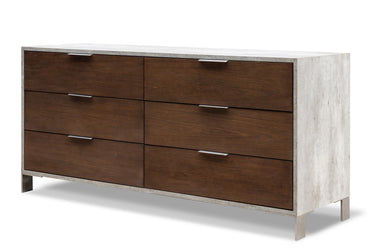 Eastern King Nova Domus Conner Dark Walnut & Concrete Bedroom Set