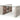 Nova Domus Boston Glass & Faux Concrete Reversible Desk