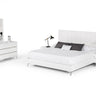 Nova Domus Angela Italian White Eco Leather Bed 