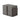 Nova Domus Lucia Italian Matte Grey & Elm Grey Bed 2 Nightstands Set