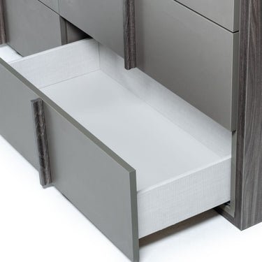 Nova Domus Lucia Italian Elm & Matte Grey Dresser