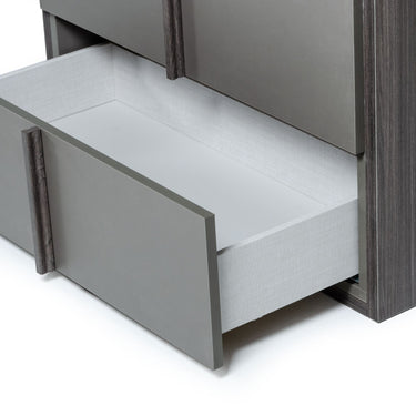 Nova Domus Lucia Italian Elm & Matte Grey Chest