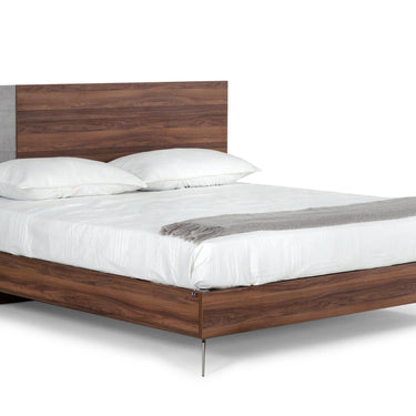 Nova Domus Palermo Italian Faux Concrete & Noce Bodrum Bedroom Set
