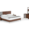 Nova Domus Palermo Italian Faux Concrete & Noce Bodrum Bedroom Set
