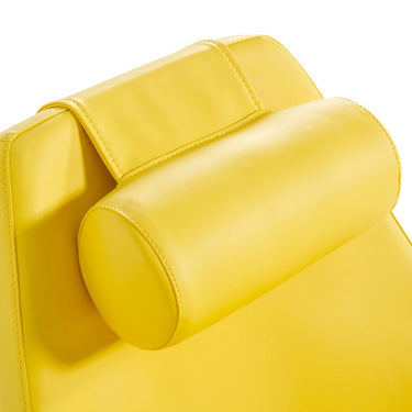 Modern Kenora Yellow Eco-Leather Accent Chair 