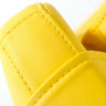 Modern Kenora Yellow Eco-Leather Accent Chair 