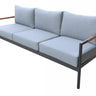 Renava Kiowa Outdoor Grey & Black Sofa Set