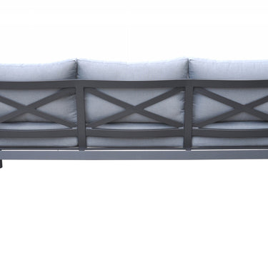 Renava Kiowa Outdoor Grey & Black Sofa Set
