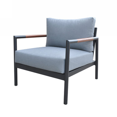Renava Kiowa Outdoor Grey & Black Sofa Set