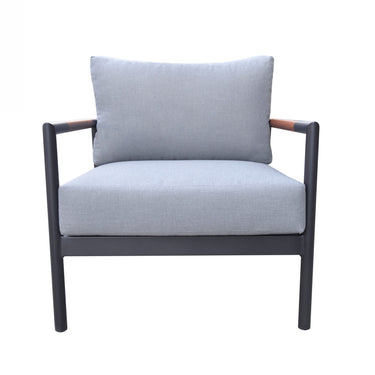 Renava Kiowa Outdoor Grey & Black Sofa Set