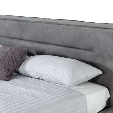 Lamod Italia Hollywood Italian Grey Leather Bed