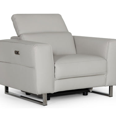 Accenti Italia Lucca Italian Grey Armchair with Electric Recliner