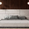 Nova Domus Marbella Italian White Faux Marble Bed Set