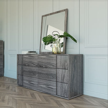 Nova Domus Asus Italian Elm Grey Bedroom Set