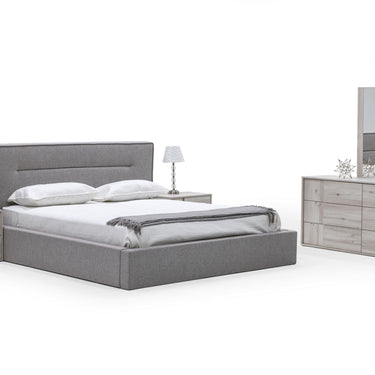 Nova Domus Juliana Italian Grey Bed