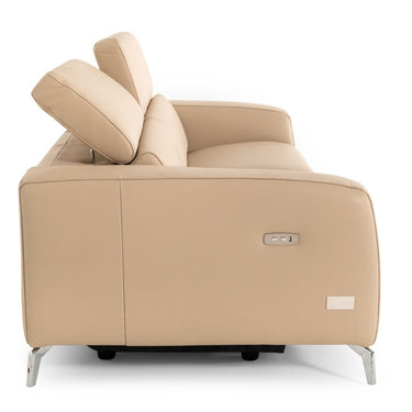 Lamod Italia Turin Cappuccino Leather 2-Seater 91" Recliner Sofa 