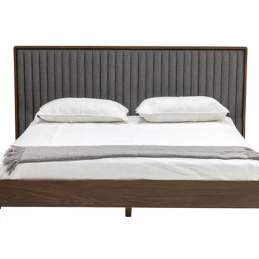 Nova Domus Metcalf Walnut & Grey Bed