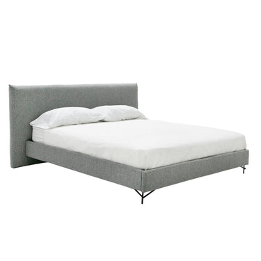 Nova Domus Aria Italian Grey Fabric Bed
