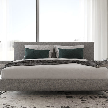 Nova Domus Aria Italian Multi Grey Bed & Two Nightstands