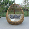 Renava Cocoon Outdoor Beige Wicker Lounge Bed