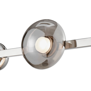 Finesse Decor Orbis Linea Chandelier Polish Nickel
