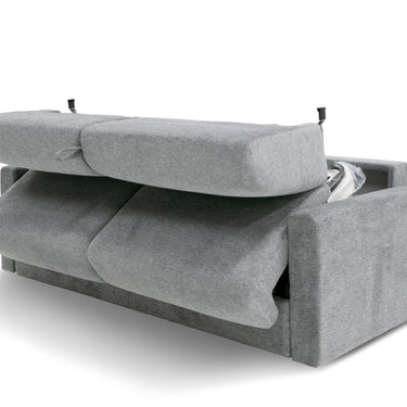 Lamod Italia Revers Italian Grey Fabric Full Sofa Bed