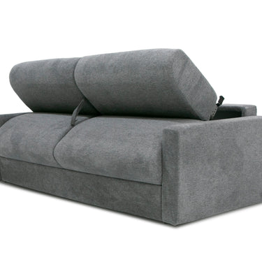 Lamod Italia Revers Italian Grey Fabric Queen Sofa Bed