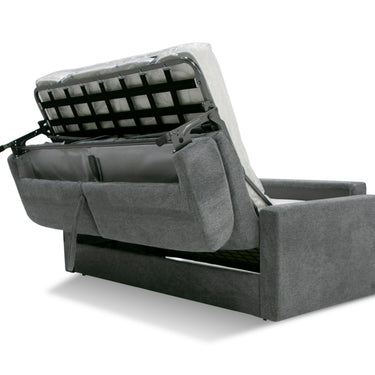 Lamod Italia Revers Italian Grey Fabric Queen Sofa Bed